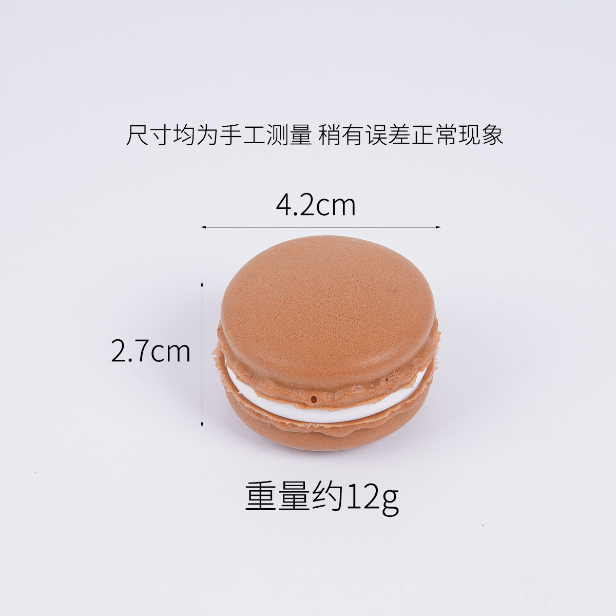 4cm simulación macarron pastel de galletas sándwich tienda de postres accesorios decorativos Pu suave simulación pan amasado música