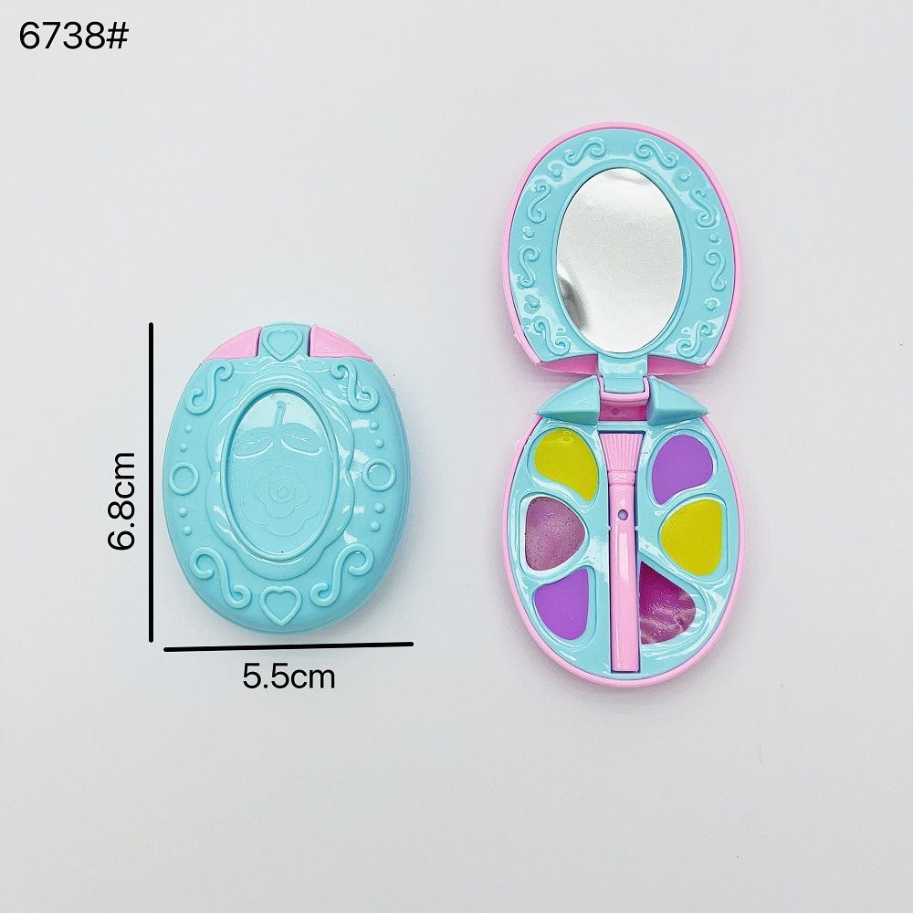 Nuevos productos transfronterizos Juguetes de juego para niños Caja de cosméticos de flores de dibujos animados Caja de sombra de ojos Accesorios de joyería al por mayor