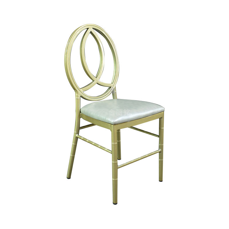 Creativo estilo ins Silla de bambú metal redondo trasero Phoenix silla restaurante occidental mesa y silla luz estilo de lujo comedor restaurante silla