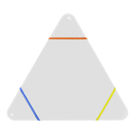 Fluorescente triangular de 3 colores
