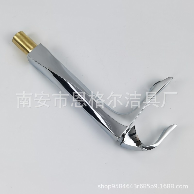 Foreign trade high-end twisted dough mixed water basin faucet with high zinc alloy cold and hot bathroom under-counter washbasin faucet undefined