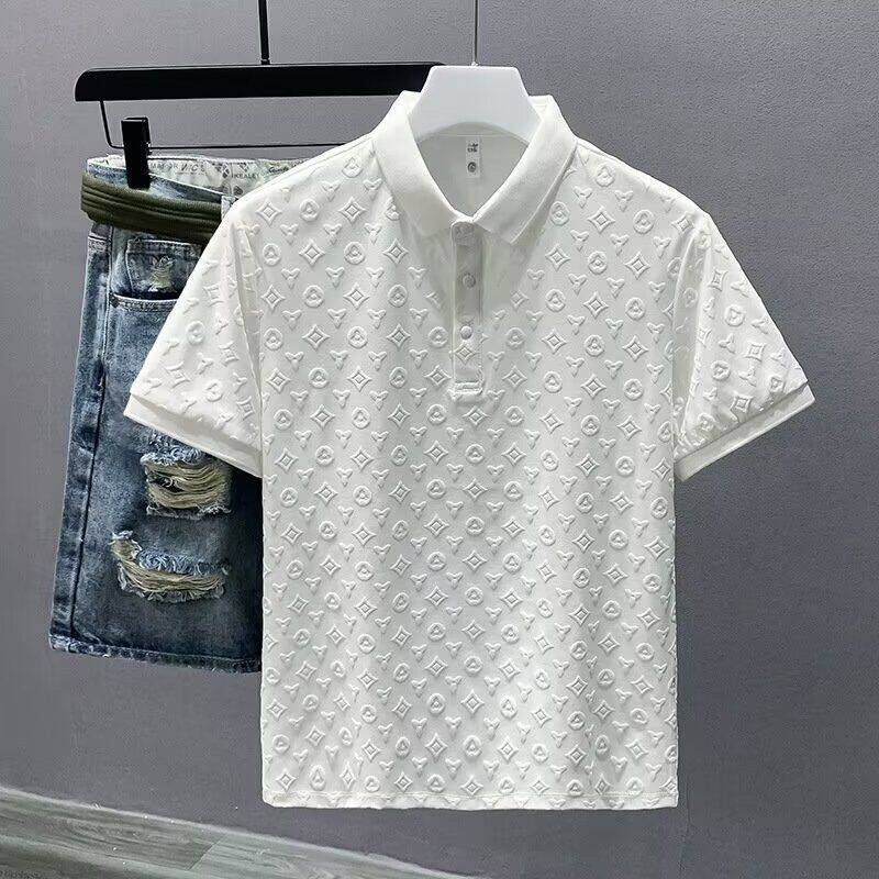 High-End New Casual Men's Summer Polo Short-Sleeved Lapel Half-Sleeved T-Shirt Thin Foreign Trade Top Polo Shirt for Men High-End New Casual Men's Summer Polo Short-Sleeved Lapel Half-Sleeved T-Shirt Thin Foreign Trade Top Polo Shirt for Men