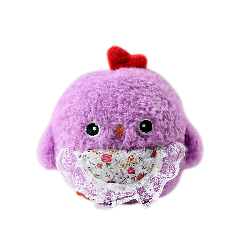Lindo lindo pollo de peluche de juguete colgante muñeca pequeño tamaño mini amarillo pollo mochila bolsa colgante llavero al por mayor