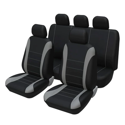 Universal seat cover | Fabric Seat Cushion - gray-five-seater-with-a-waistline-design-general
