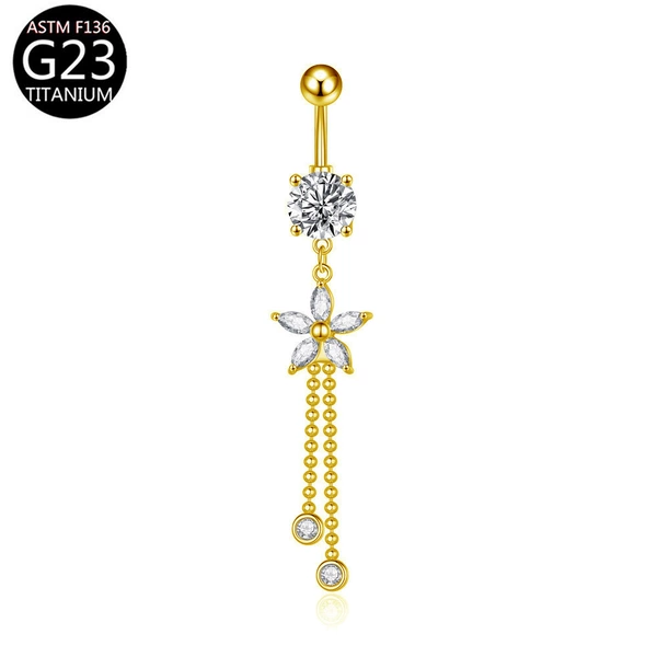 Flower model-golden color
