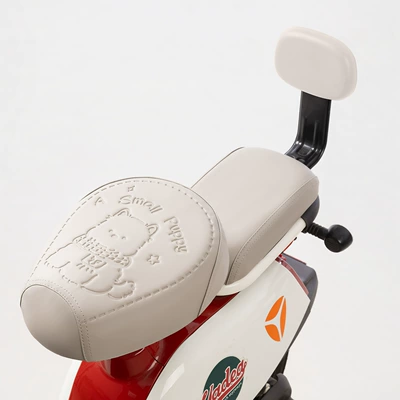 with Yadea, Tailg, and Aima, Electric car cushion - beigefront-and-back-backrest-cover