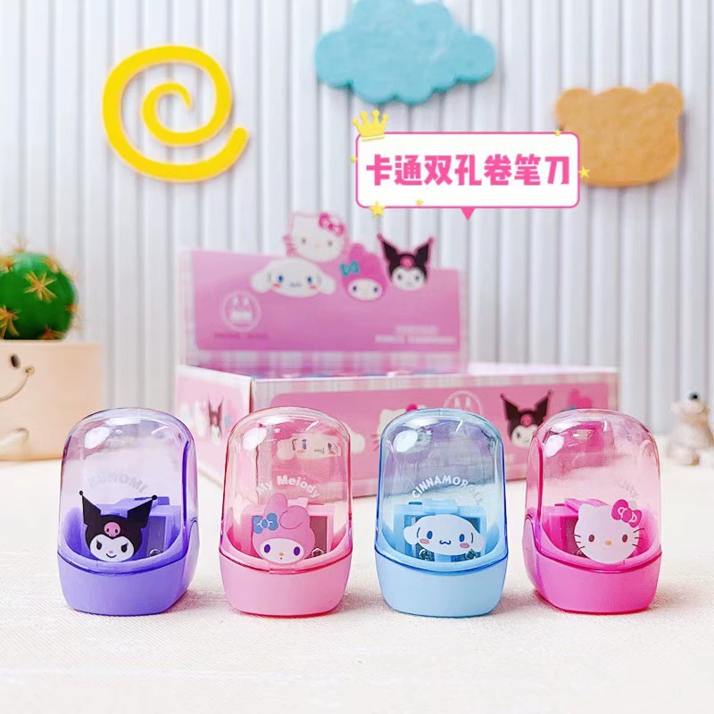 Внешняя торговля Sanrio точильный нож для ручки милый мультяшный стиль карандаш строгатель двойного отверстия