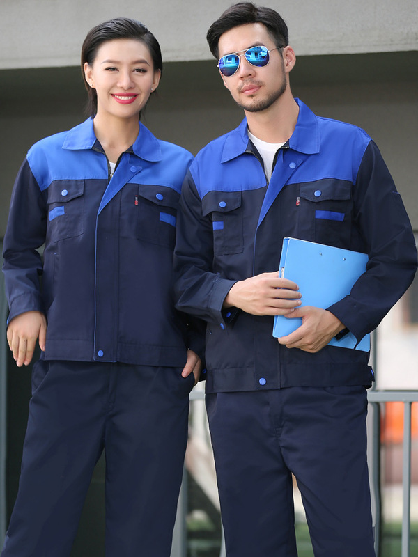 工作服套装秋冬长袖男女车间厂服4S汽修工程服 劳保服装定 做|undefined