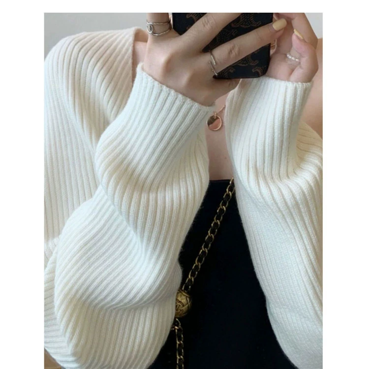 2024 Весна и Осень Французский темпераментный трикотажный кардиган