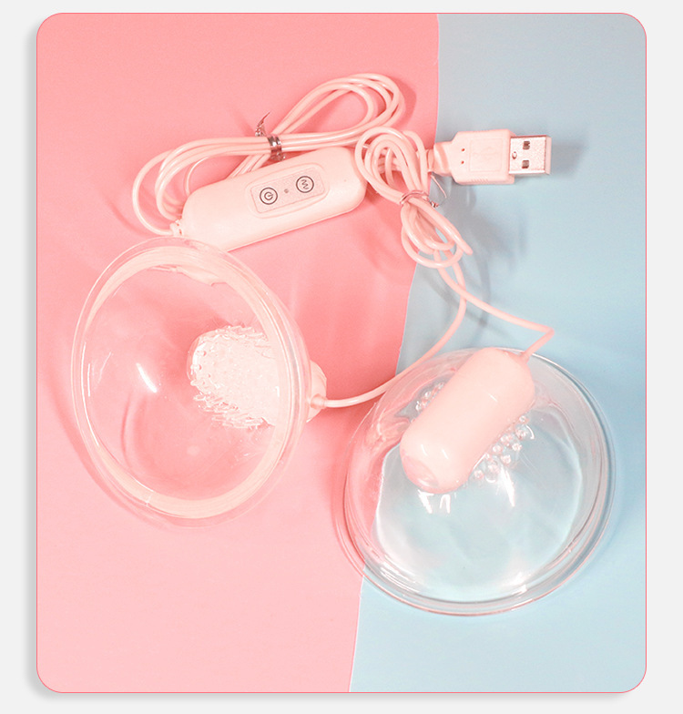 Rechargeable Remote-Control Breast Massager with TPE and ABS, Transparent — detail image 9