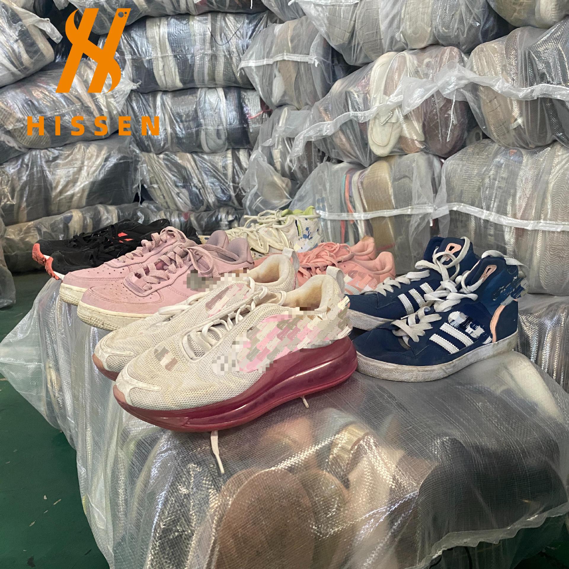 二手鞋国际品牌女鞋大量新款式used shoes mix brand整柜批发出口