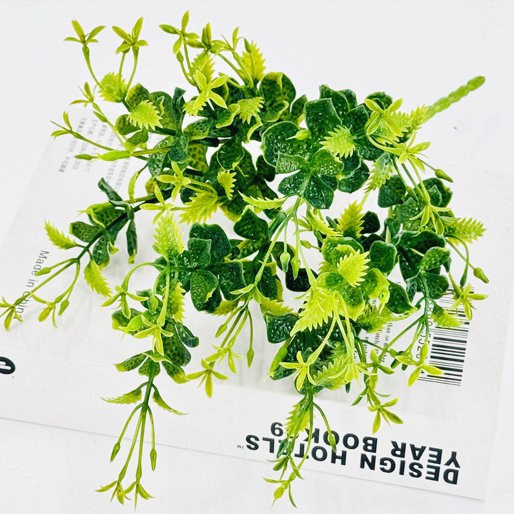 6 tenedores trébol verde