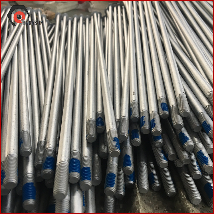厂家生产全螺纹螺杆穿杆 M8x750螺杆蓝白锌汽车螺丝加长螺栓紧固