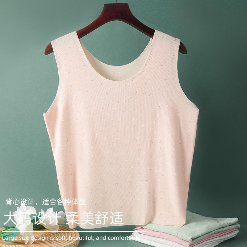 Aomeifen Plus-Size Loose-Fitting Vest for Middle-Aged and Elderly Women, Grandma's and Mom's Undershirt, Elderly Women's Sweatshirt