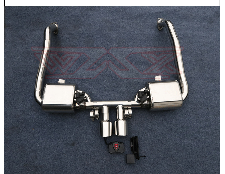 Suitable for Porsche 987 Kaman Boxster modification mach5 head section middle tail exhaust res Scorpio ipe JBOM