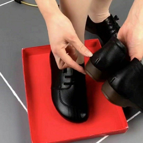 【Bestselling Store】Real Soft Calfskin Cowhide Soft Sole Spring and Autumn Mother Shoes Comfortable Versatile Casual Middle-Aged and Elderly Women