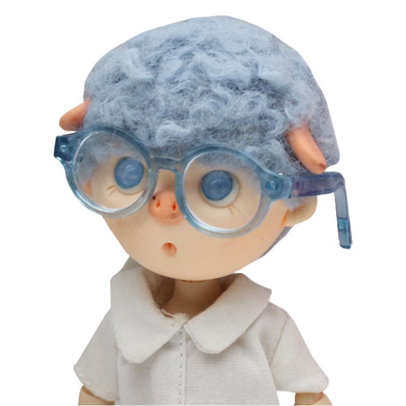 6 puntos/8 puntos/12 puntos bjd muñeca gafas muñeca meijie cerdo baoli muñeca moda marca transparente gafas de sol