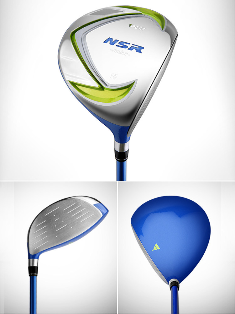 Bộ gậy golf trẻ em PGM 6 món cho người mới bắt đầu, phiên bản nhẹ, phù hợp chiều cao 95–155 cm — JRTG006 xanh lam [95-115cm], JRTG006 xanh lam [115-135cm], JRTG006 xanh lam [135-155cm], JRTG006 đen cam [95-115cm]