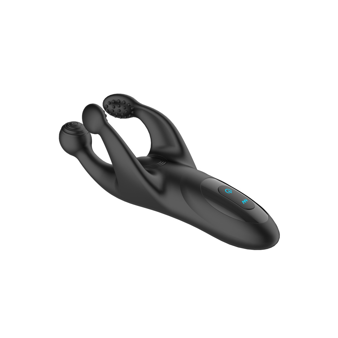 Odin Triple-Head Vibrating Prostate and Testicle Massager, 10-Frequency Silicone Anal Plug — detail image 15
