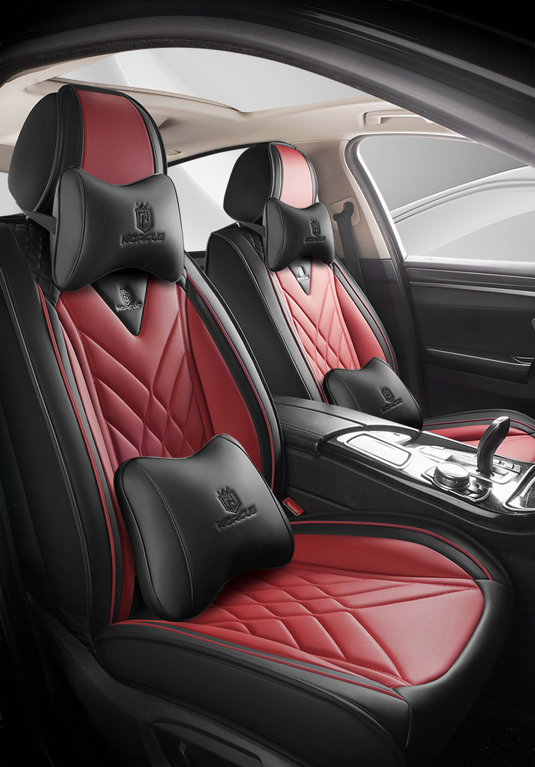 Car Five-Seater Four-Season Universal Car Seat Cushion Fully Surrounded Seat Cushion Cover Fully Covered Seat Cover Breathable Seat Cushion Summer New Style