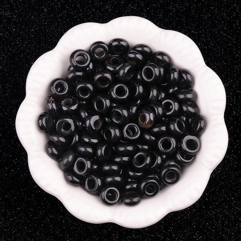 1081-大穴ビーズ 5 × 10 ミリメートル天然水晶瑪瑙大穴ビーズ DIY ビーズネックレスブレスレットアクセサリー材料|undefined