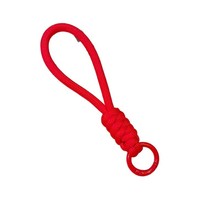 涤纶编织绳钥匙扣挂绳男女登山扣情侣手绳包包挂件网红车载钥匙扣