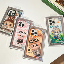 潮牌氧气狗卡通LABUBU合集适用苹果iPhone16promax手机壳15保护套