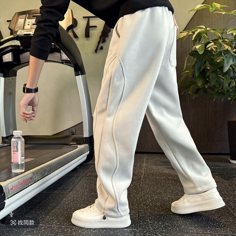 Autumn Straight-Leg Sweatpants Trendy Brand Men's Pants New Loose Stylish Versatile Casual Pants Winter Wear Autumn Straight-Leg Sweatpants Trendy Brand Men's Pants New Loose Stylish Versatile Casual Pants Winter Wear