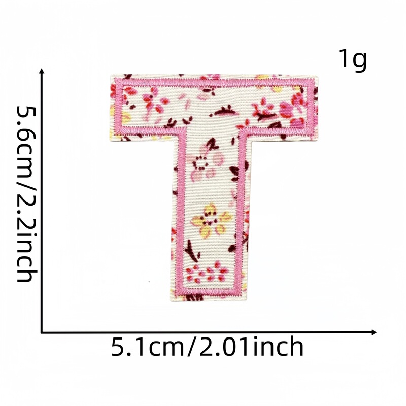 新鮮な文字刺繍布ステッカー花柄バッグアクセサリー刺繍スタンプ自己粘着パッチ新しい在庫|undefined