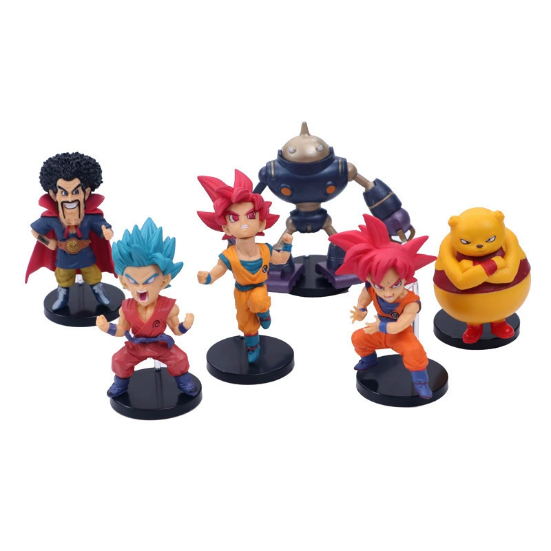 Версия Dragon Ball Q 9 поколения 6 Гоку двуразмерные фигуры анимационные украшения ручные фигурки автомобильные украшения офисная декорация