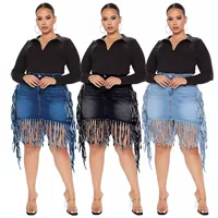 Граница торговли (Cross-border trading) с-denim юбка весна европейский стиль плюс размер тренд сезона
