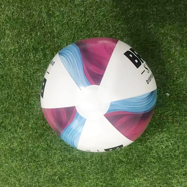 Marble inflatable beach water polo ball PVC play in water
