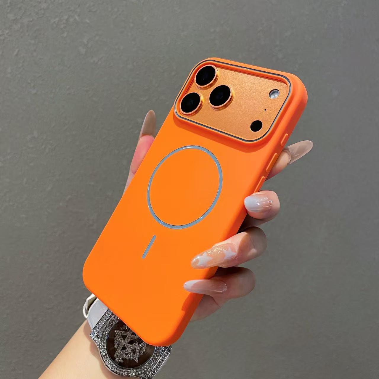 Matte Magnetic Phone Case For Iphone 16 Pro And 17 Pro Max Anti-slip_voghion.com
