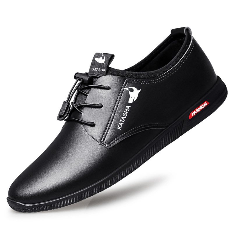 Zapatos de cuero formales de los nuevos hombres de negocios zapatos de suela suave zapatos transpirables con cordones zapatillas ligeras al por mayor transfronteriza image 7