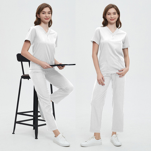Surgical clothes, short-sleeved hand clothes, women's suit, nurse clothes, operating room work uniforms, isolation clothes
