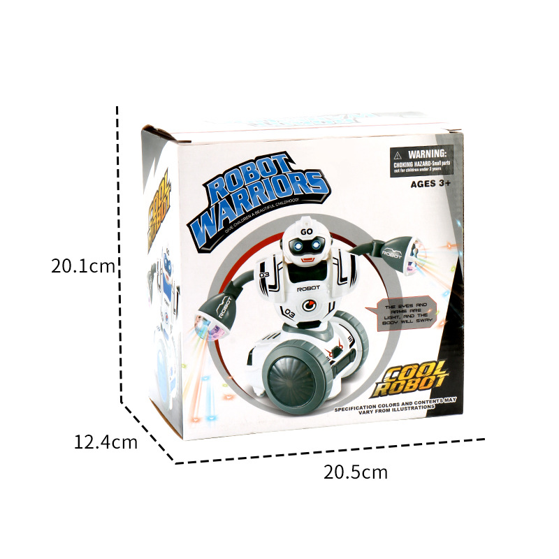 Comercio exterior transfronterizo robot de baile eléctrico universal música colorida iluminación robot oscilante juguetes de puzzle para niños