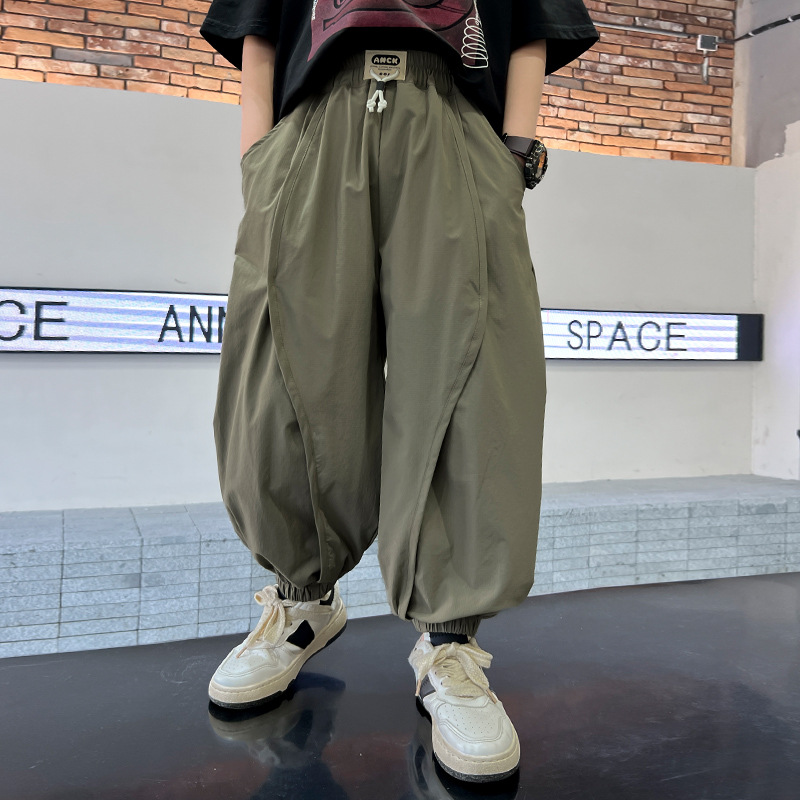Childrens Loose Casual Pants Versatile Sports Trousers For Boys_voghion.com