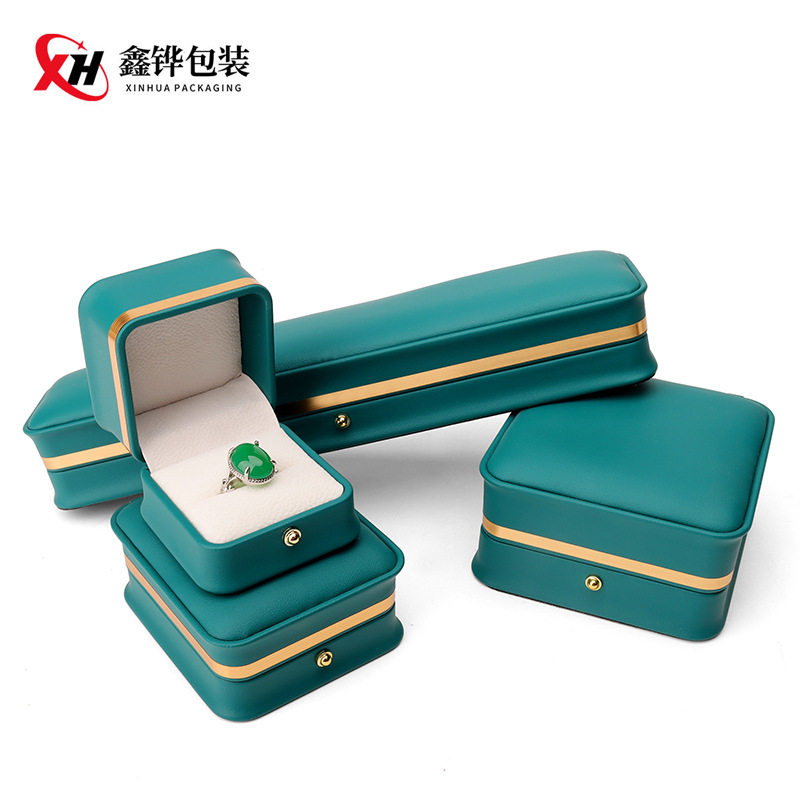 Golden Edge Waist Rounded Jewelry Box Pearl Bracelet Box Pendant Ring Bracelet Gift Packaging Box Ornament