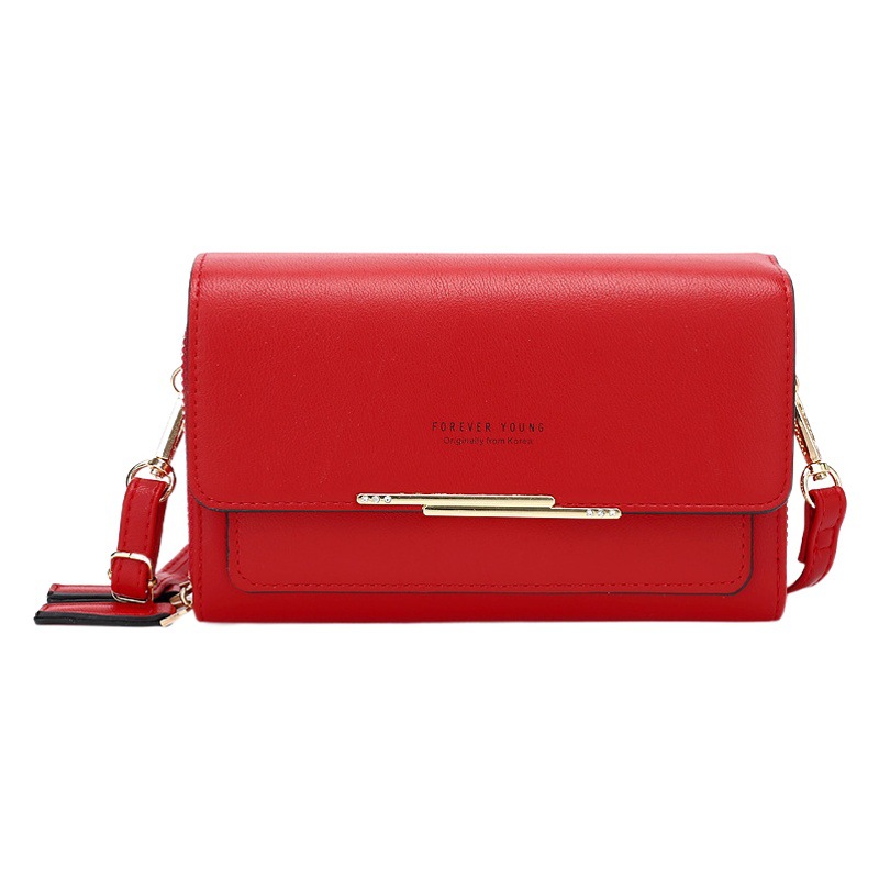 Nueva Cartera de moda de las mujeres de estilo coreano multi-tarjeta de embrague de gran capacidad casual bolso de hombro bolso del teléfono móvil al por mayor