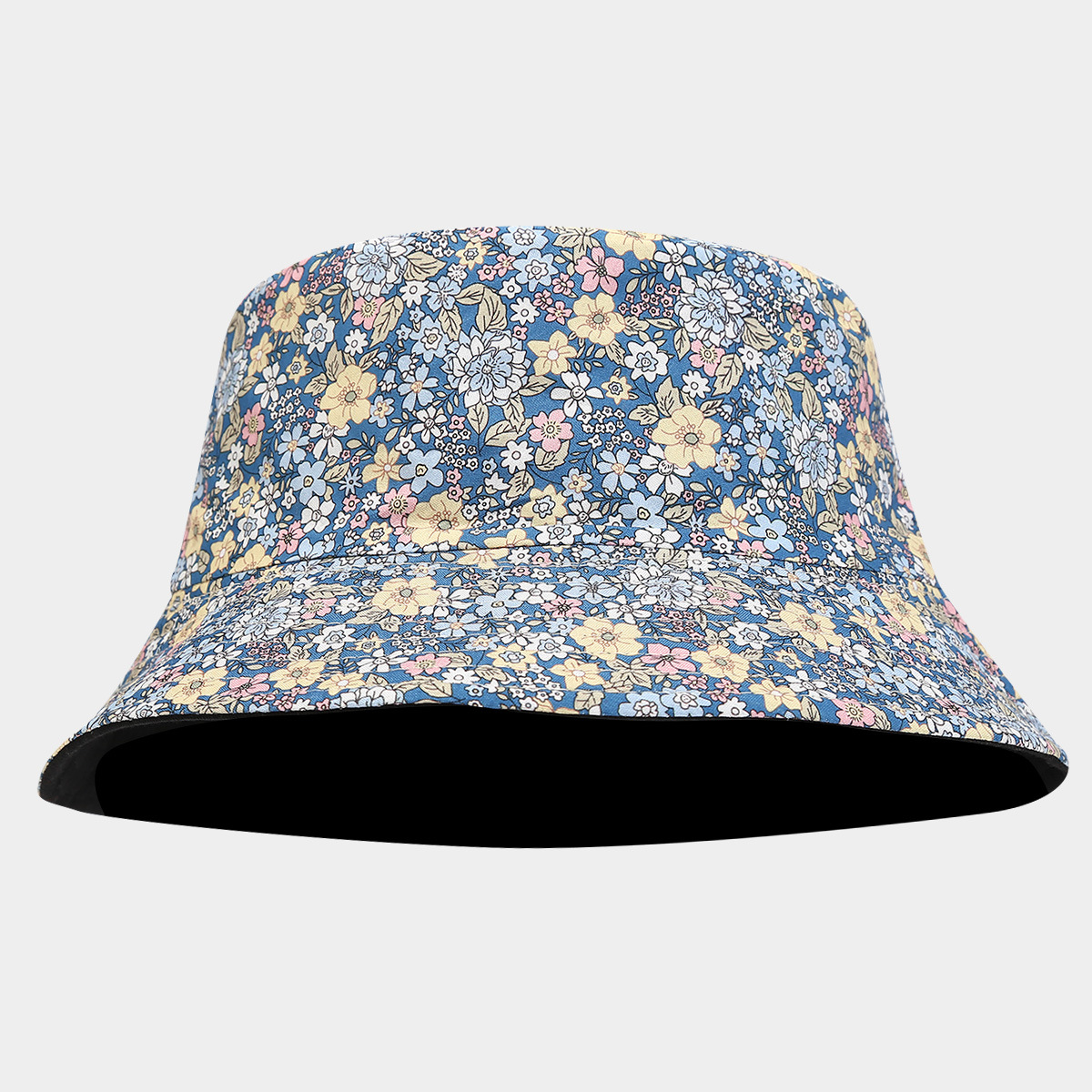 Sombrero de pescador de doble cara de flores cortas de estilo europeo y americano cuatro estaciones pastílico ocio sombrero de bañera sombrero de sol al aire libre sombrero de sol