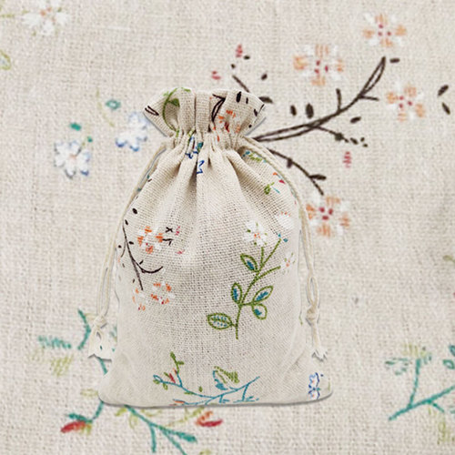Manufacturer wholesale mosquito repellent sachet bag printed cotton bundle pocket cotton sack bag Chinese herbal sachet packaging empty bag
