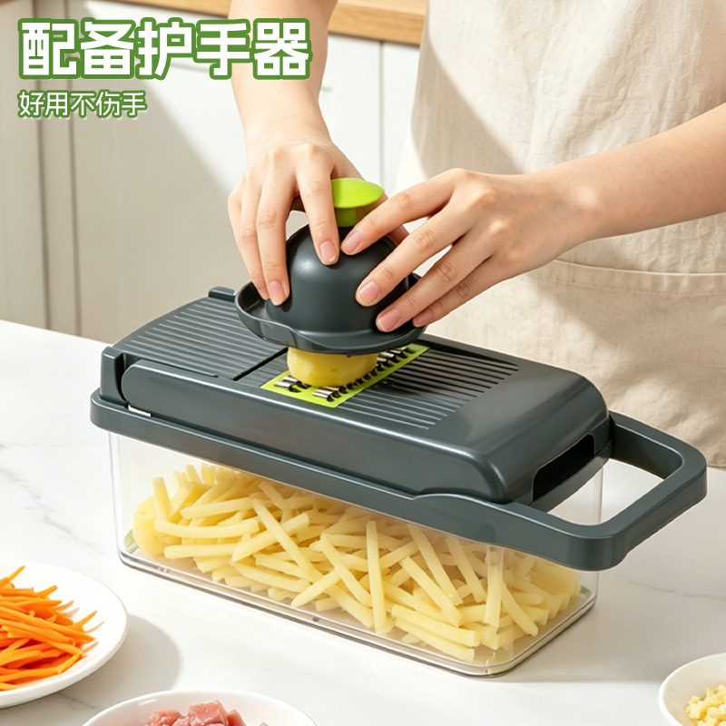 Cross-border Multifunctional Vegetable Chopper Kitchen Vegetable Grater Potato Shredder Slicer Vegetable Cutting Tool Vegetable Cutter