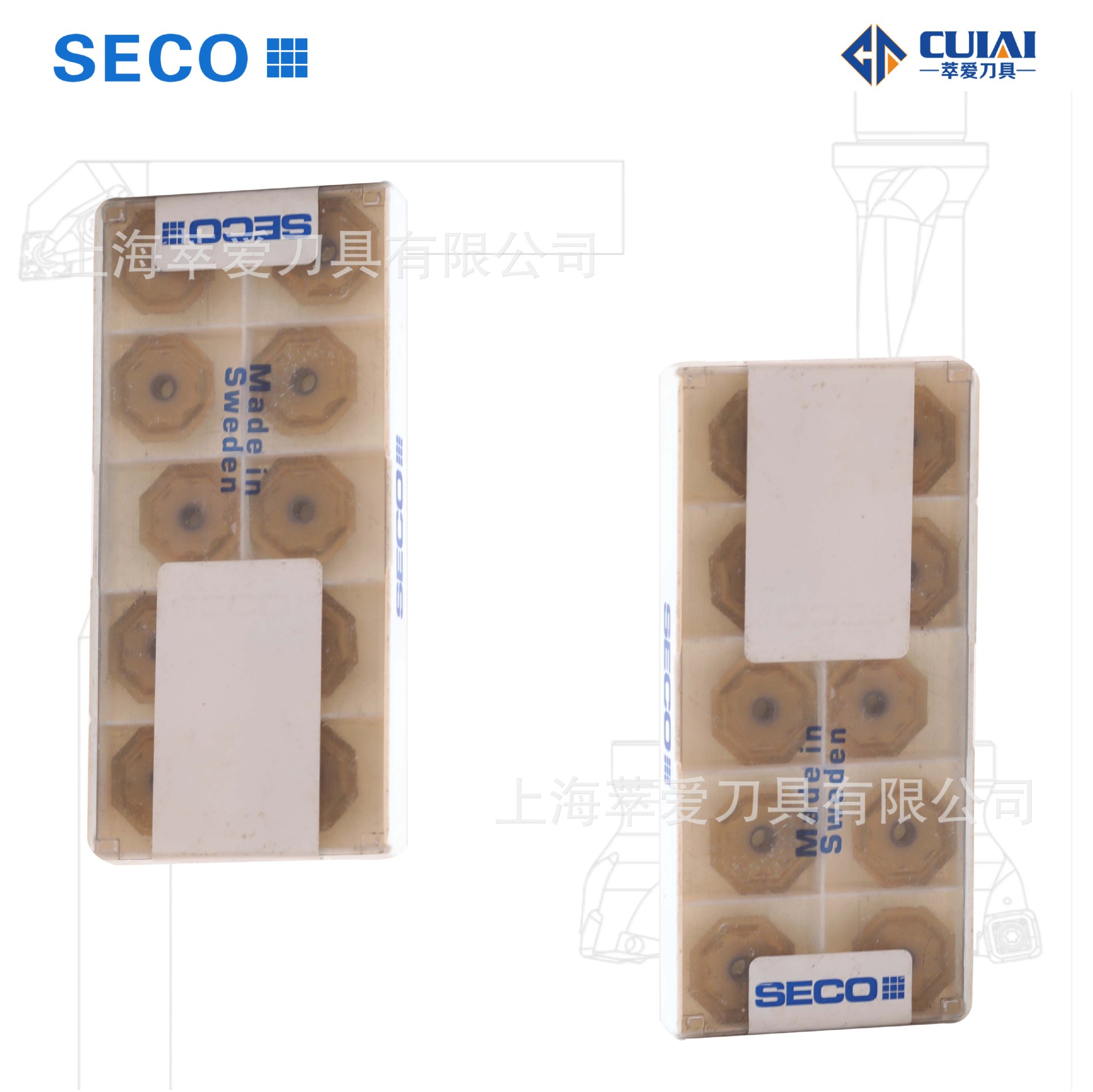 SECO瑞典山高平面八角铣刀片OFER070405N-E07 F15M