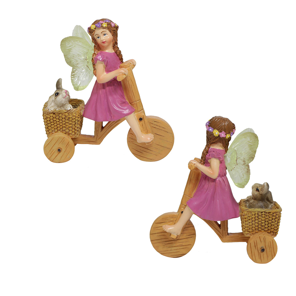 Outdoor resin simulation girl bicycle decoration Villa Park Garden Garden garden decoration cycling fairy sculpture decoration