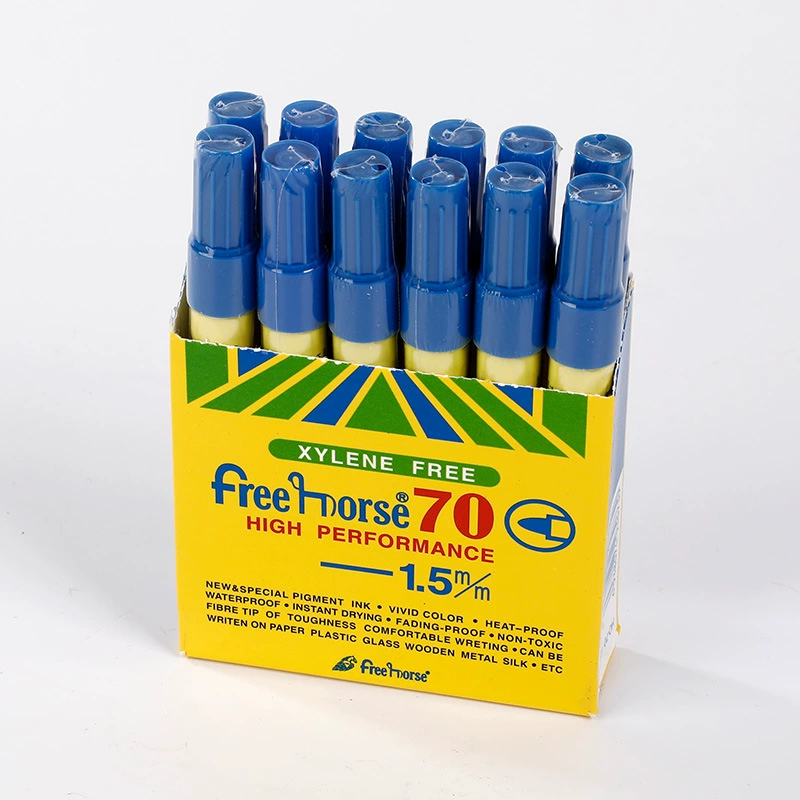 60 free shipping 70 single heads must not rub the black red and blue label marker pen oil pens, the pen, big pen, thick head