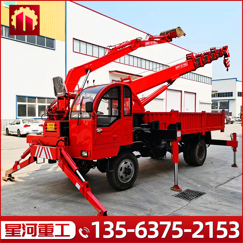 小型四驱随车吊挖一体机园林绿化建筑运输吊车挖机两驱吊挖一体机