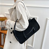 Fashionable one-shoulder bag for leisure, capacious underarm bag, 2021 collection, autumn, Korean style