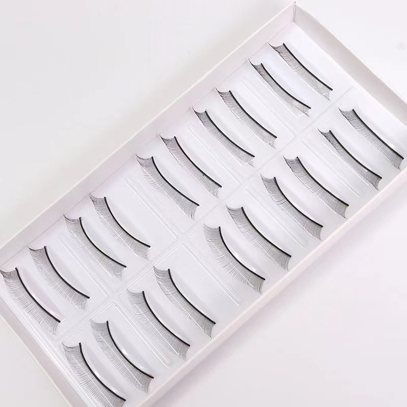 Diez a cinco pares de ropa práctica Injerto de pestañas para el cabello práctica de pestañas postizas práctica estudiantes principiante herramienta de injerto