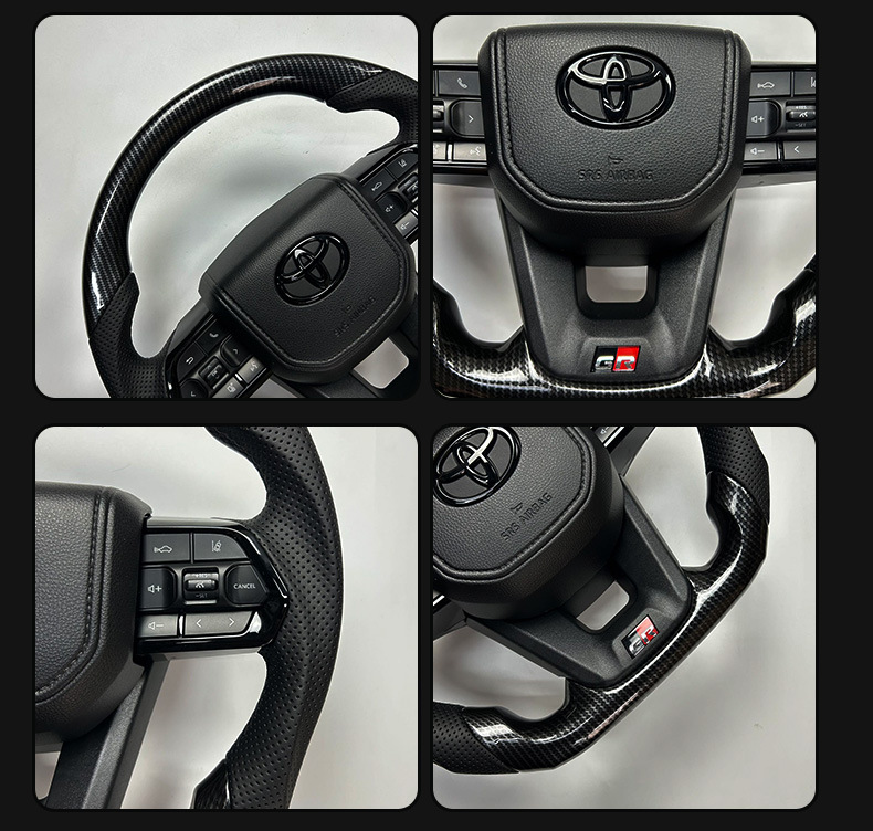 LC300 Style Carbon Fiber Steering Wheel Assembly for All Models