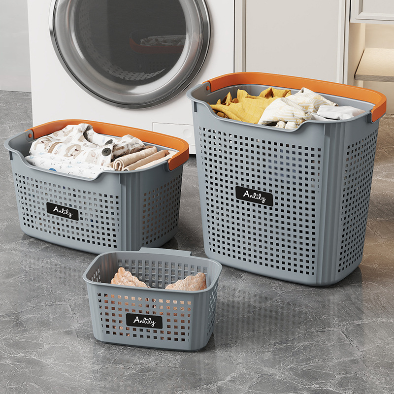 New Dirty Clothes Basket Household Storage Basket Bathroom Bathroom Laundry Basket Partitioned Dirty Clothes Storage Rack Dirty Clothes Bucket